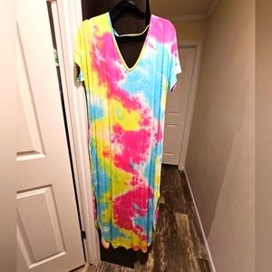 Tie Dye maxi dress